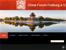 Tablet Screenshot of chinaforumfreiburg.de